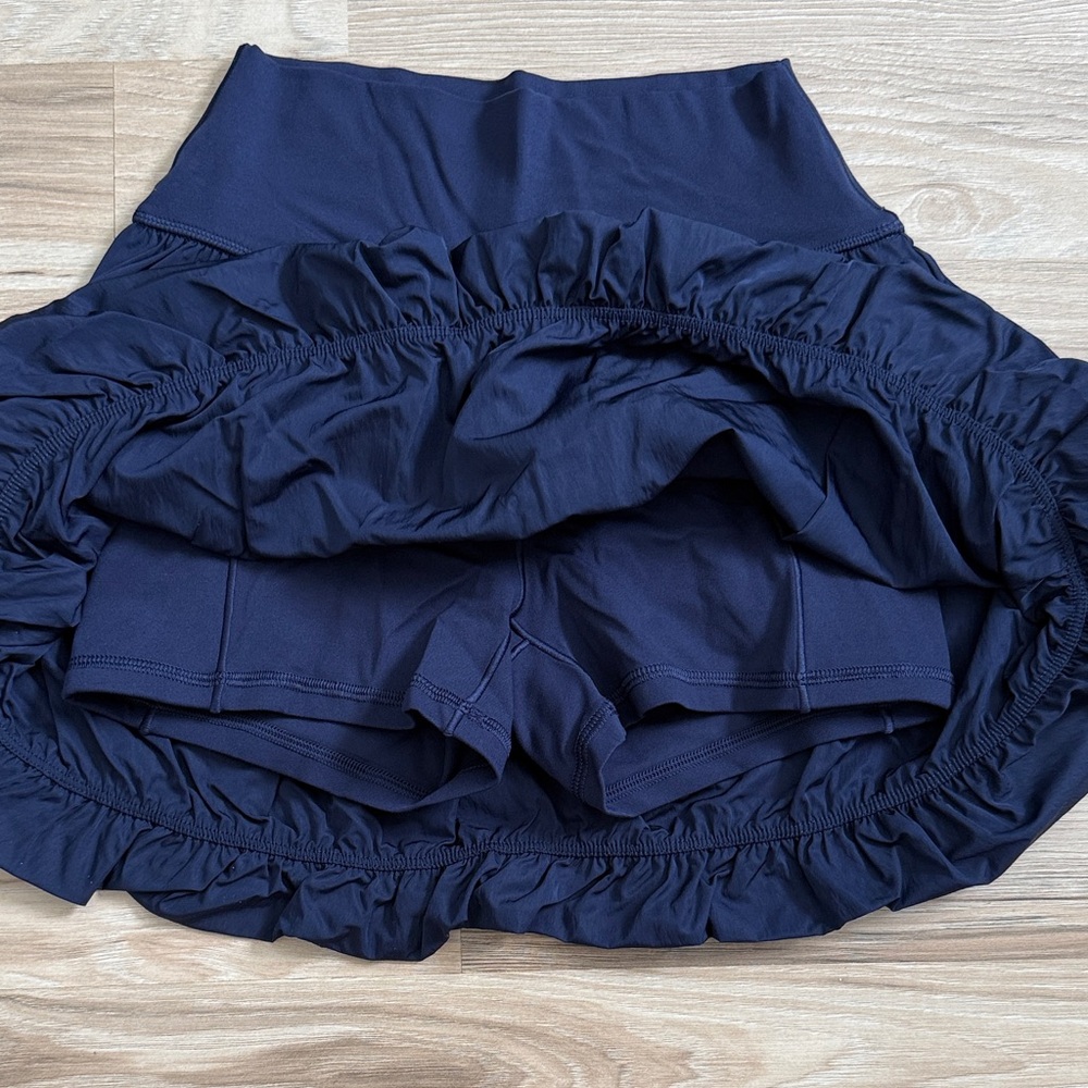 *NWT* Offline by Aerie Real Me Bubble Skort Women’s Navy Blue - Picture 3 of 6